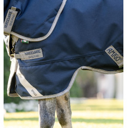 Manta Horseware Amigo 1200D Plus Poney Turnout 50g Marino / gris titanio / plata Azul marino