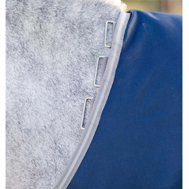 Manta Horseware Amigo 1200D Plus Poney Turnout 0g Marino / gris titanio / plata Azul marino