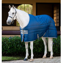 Manta de cuadra Horseware Amigo Ripstop Insulator 50g Marino / gris titanio Azul marino