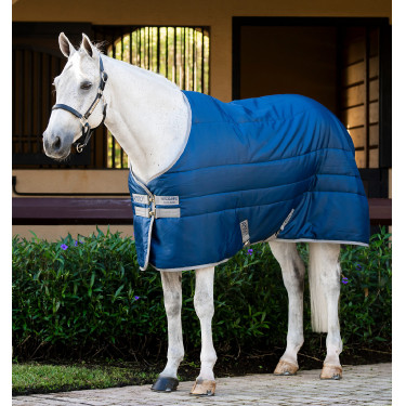 Manta de cuadra Horseware Amigo Ripstop Insulator 50g Marino / gris titanio Azul marino