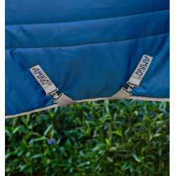 Manta de cuadra Horseware Amigo Ripstop Insulator 50g Marino / gris titanio Azul marino