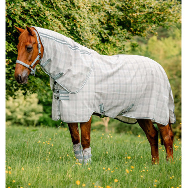 Cobertura anti-moscas Horseware Newmarket Plus Carbón de leña Witney Gris