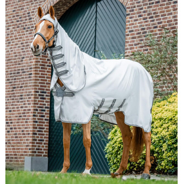 Cubierta antisarro Horseware Amigo Ripstop Plata / gris titanio / plata