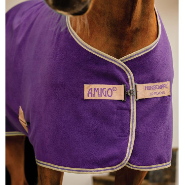 Manta Horseware Amigo Fleece Cooler Winterberry / topo Violeta Manta Horseware Amigo Fleece Cooler Winterberry / topo Violeta