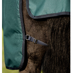 Manta Amigo Ripstop Horseware 900D Plus Turnout 200g Verde dinastía / marino / plata