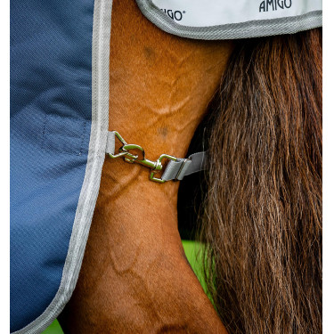 Cobertura Horseware Amigo 1200D Plus Turnout Bundle 50g 100g y 200g Marino / gris titanio / plata Azul marino Cobertura Horseware Amigo 1200D Plus Turnout Bundle 50g 100g y 200g Marino / gris titanio / plata Azul marino