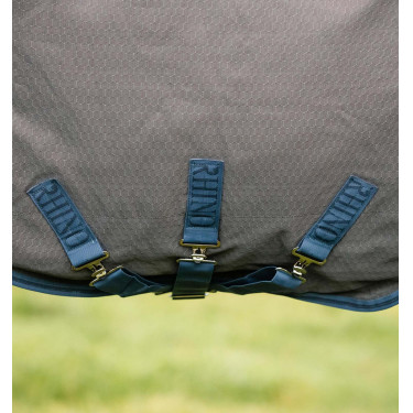 Manta Horseware Rhino Hexstop Plus Turnout 100g Gris / índigo / marino