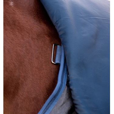 Manta Horseware Rhino HexStop Plus Turnout 0g Gris / índigo / marino