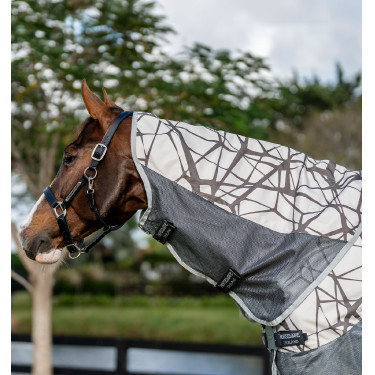 Manta antimoscas equina 3 en 1 con camuflaje UV