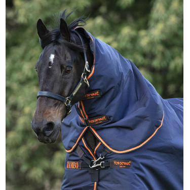 Cubrecuello Horseware 50g para manta Rambo Supreme Azul marino / naranja Cubrecuello Horseware 50g para manta Rambo Supreme Azul marino / naranja