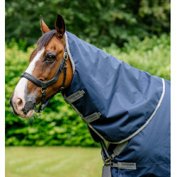Cubrecuello Horseware 0g para manta Amigo XL Marino / gris titanio / plata Azul marino