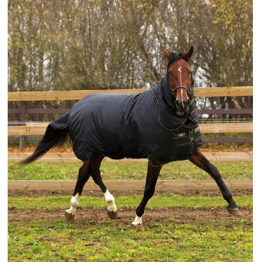 Manta de invierno para caballo con cuello 350g