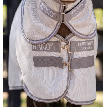 Cubre-moscas Horseware Amigo Bug Rug Petite 0g Plata / gris titanio / plata