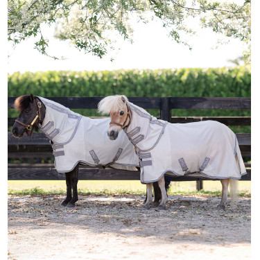 Cubre-moscas Horseware Amigo Bug Rug Petite 0g Plata / gris titanio / plata