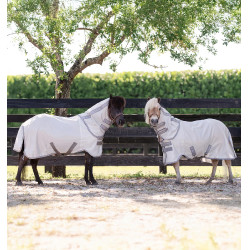 Cubre-moscas Horseware Amigo Bug Rug Petite 0g Plata / gris titanio / plata