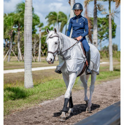 Cubre-riones Horseware anti-moscas Fluo Amigo Flyrider 0g Plata / gris titanio / plata