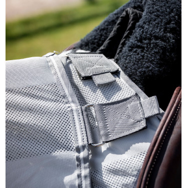 Cubre-riones Horseware anti-moscas Fluo Amigo Flyrider 0g Plata / gris titanio / plata