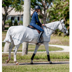 Cubre-riones Horseware anti-moscas Fluo Amigo Flyrider 0g Plata / gris titanio / plata