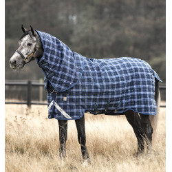 Manta Horseware Rhino Plus Vari-Layer 450g Marino a cuadros / índigo Azul marino