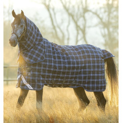 Manta Horseware Rhino Plus Vari-Layer 450g Marino a cuadros / índigo Azul marino