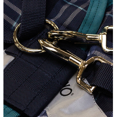 Manta Horseware Rhino Plus Vari-Layer 250g Marino a cuadros / azul verdoso Azul marino