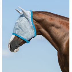 Máscara anti-moscas Horseware Amigo Azul claro / azul eléctrico Máscara anti-moscas Horseware Amigo Azul claro / azul eléctrico