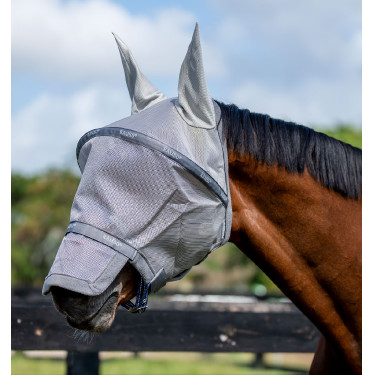 Máscara equina anti-moscas con protección UV