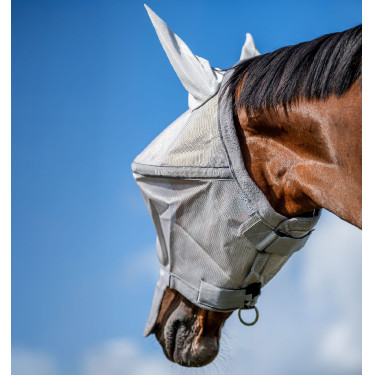Máscara equina anti-moscas con protección UV