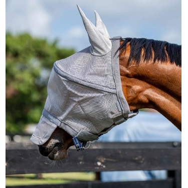 Máscara equina anti-moscas con protección UV