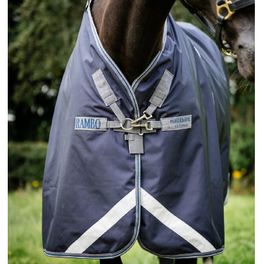 Manta impermeable para caballo Rambo Optimo 0g 1000D Manta impermeable para caballo Rambo Optimo 0g 1000D