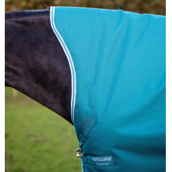 Manta para caballo Horseware High Neck Amigo® Bravo 12 Original 250g 1200D Verde / aqua Manta para caballo Horseware High Neck Amigo® Bravo 12 Original 250g 1200D Verde / aqua
