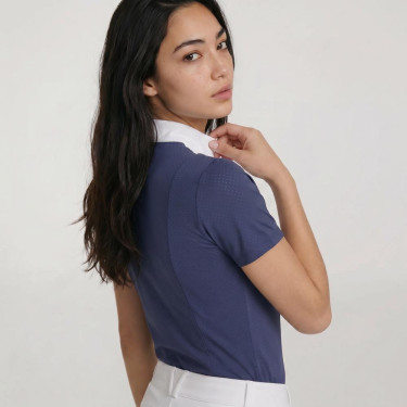 Camisa de concurso Kentucky mujer Heritage Air de manga corta Marino Azul marino Camisa de concurso Kentucky mujer Heritage Air de manga corta Marino Azul marino