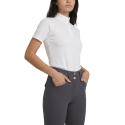 Camisa de concurso Kentucky Classic para mujer de manga corta Blanco Camisa de concurso Kentucky Classic para mujer de manga corta Blanco