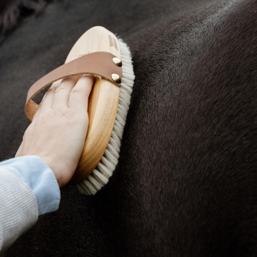 Cepillo equitación suave con pelo natural Cepillo equitación suave con pelo natural