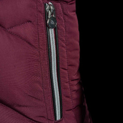 Parka larga Pakaa Flags & Cup mujer Burdeos
