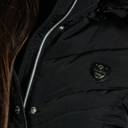 Parka larga Pakaa Flags & Cup mujer Negro