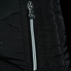 Parka larga Pakaa Flags & Cup mujer Negro