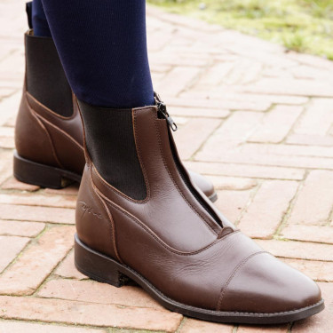 Botas con cremallera Dy'on Castaño Marr&amp;amp;amp;oacute;n