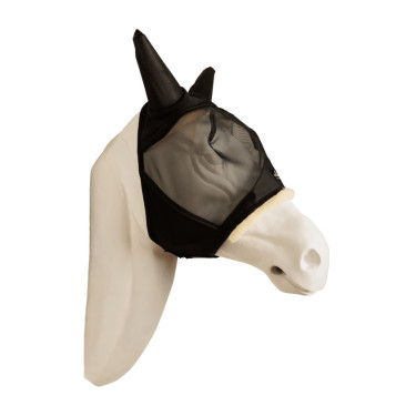 Máscaras anti-moscas Kentucky Skin Friendly con orejas Negro