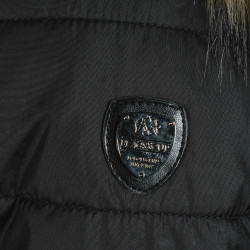 Parka impermeable Norola Flags & Cup mujer Negro