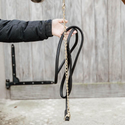 Longe de presentación para caballo de cuero vegano