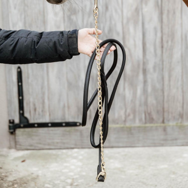 Longe de presentación para caballo de cuero vegano