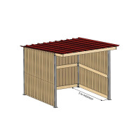 Refugio de prado a 1 agua...