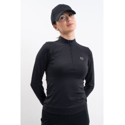 Polo Técnico Harcour Tess mujer Negro