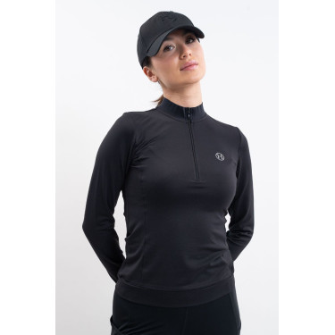 Polo Técnico Harcour Tess mujer Negro