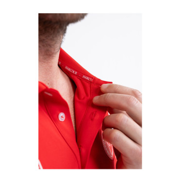 Polo Harcour Dranse hombre Swiss Eequestrian Friends Roja Rojo