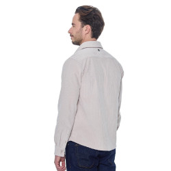 Camisa de terciopelo Harcour Shavi hombre Marfil Beige