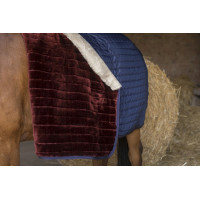 Manda de cuadra Equithème Teddy, forrada de borreguito sintético Azul marino