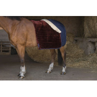 Manda de cuadra Equithème Teddy, forrada de borreguito sintético Azul marino