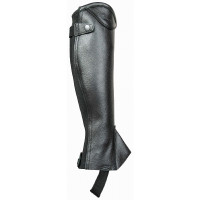 Polainas Mini Chaps Vivaldi Cuero Granulado T de T Negro